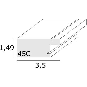 Rámeček na obraz černý plast 20,0 x28,0 cm S45CF