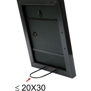 Rámeček na obraz černý plast 9,0 x13,0 cm S43WK