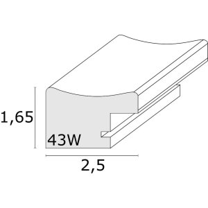 Rámeček na obraz černý plast 15,0 x20,0 cm S43WK