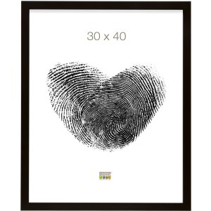 Rám na obraz z černého dřeva 24,0 x30,0 cm S43DL