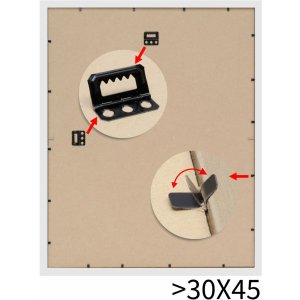 Rám na obraz bílé dřevo 10,0 x15,0 cm S43DL