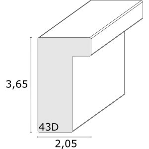 Rám na obraz bílé dřevo 10,0 x15,0 cm S43DL