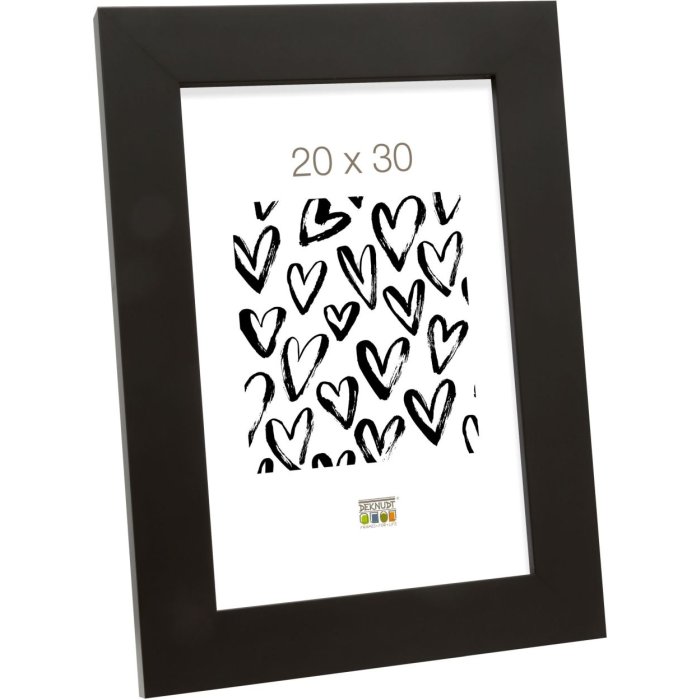 Rám na obraz černé dřevo 20,0 x25,0 cm S43BK