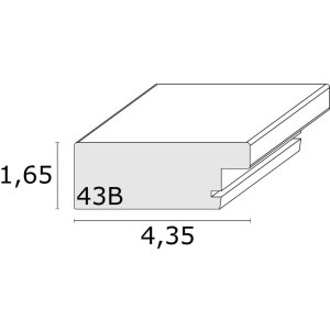 Rám na obraz černé dřevo 20,0 x25,0 cm S43BK