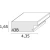 Rám na obraz bronzové dřevo 40,0 x50,0 cm S43BD