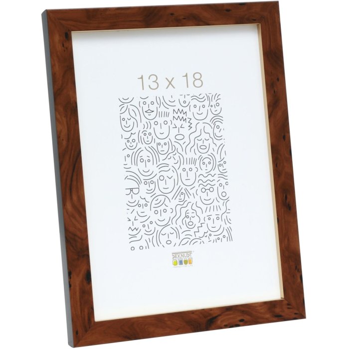 Rámeček na obraz S43AG2 dřevo burl 15,0 x 15,0 cm