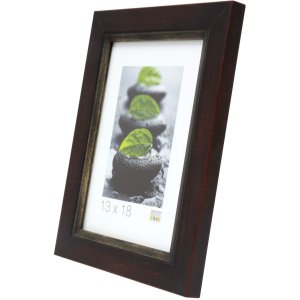 Rámeček na obraz z černohnědého dřeva 10,0 x15,0 cm S42LF