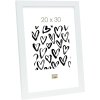 Rámeček na obraz S41VH1 bílý plast 13,0 x13,0 cm