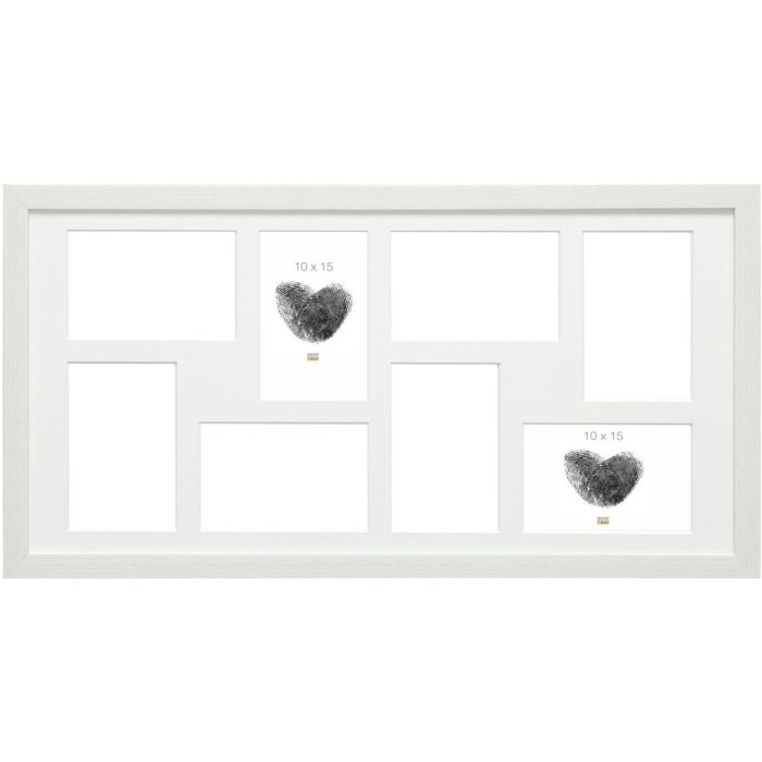 Galerijní rám S41VF1P bílý 8 fotografií 10x15 cm