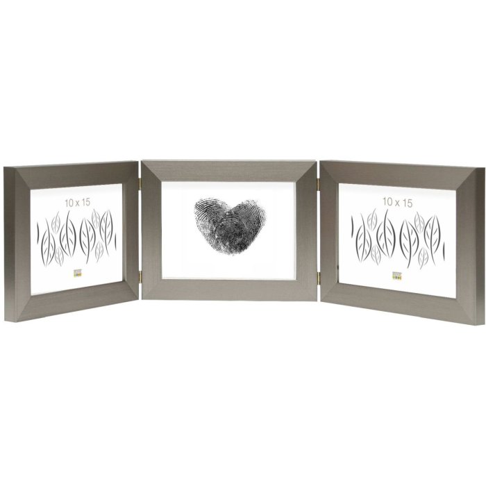 Deknudt trojitý rám S41VD1 stříbrný 3 fotografie 13x18 cm na šířku