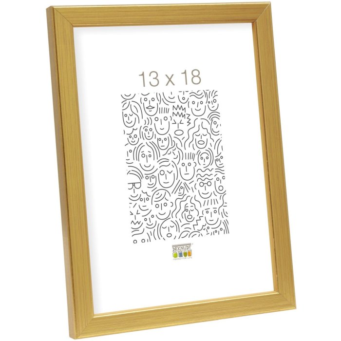 Rám na obraz zlaté dřevo 29,7 x42,0 cm S41JA