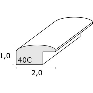 Rámeček na obraz stříbrný S40CD2 dřevo 10,0 x15,0 cm