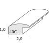 Rámeček na obraz stříbrný S40CD2 dřevo 10,0 x15,0 cm