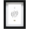 Rám na obraz s paspartou z černého dřeva 50,0 x70,0 cm;40,0 x60,0 cm S223K