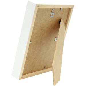 Rám na obraz s paspartou z bílého dřeva 40,0 x50,0 cm;30,0 x40,0 cm S223K