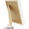 Rám na obraz s paspartou z bílého dřeva 40,0 x50,0 cm;30,0 x40,0 cm S223K