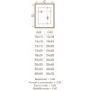 Rám na obraz s paspartou z bílého dřeva 40,0 x50,0 cm;30,0 x40,0 cm S223K