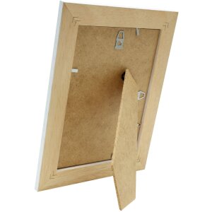 Rám na obraz bílo-hnědé dřevo 20,0 x28,0 cm S221H
