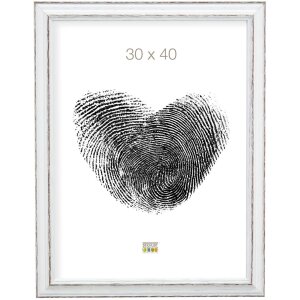 Rám na obraz bílo-hnědé dřevo 20,0 x28,0 cm S221H