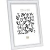 Rám na obraz bílo-hnědé dřevo 20,0 x28,0 cm S221H