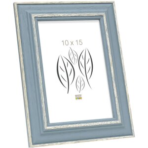 Rám na obraz modré dřevo 21,0 x29,7 cm S221F