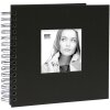 Kroužkové fotoalbum černé s plátěným obalem 20,0 x 20,0 cm A66FA