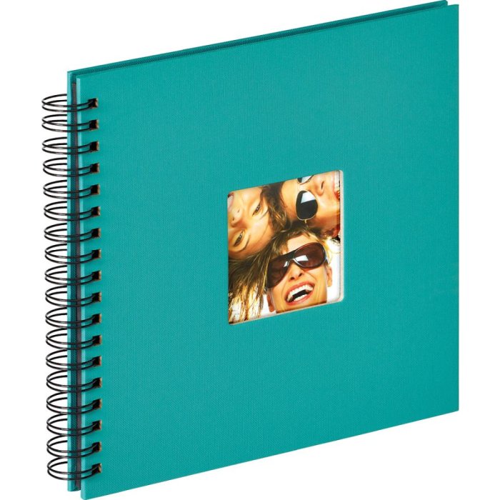 Spirálové album Walther Fun petrol green 26x25 cm 40 černých stran