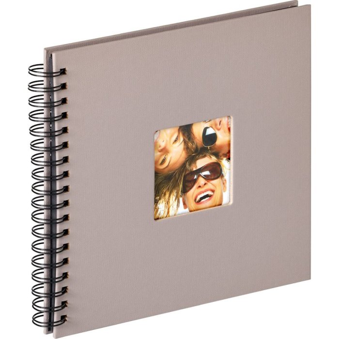 Spirálové album Walther Fun grey 26x25 cm 40 černých stran