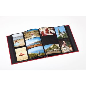 Zasouvací album Walther Fun 400 fotografií 10x15 cm červený čtvercový výřez