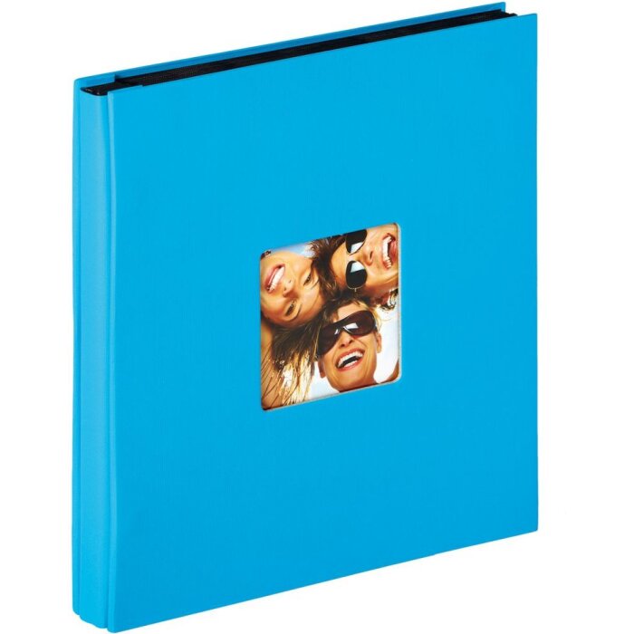 Walther zasouvací album Fun 400 fotografií 10x15 cm oceánsky modrý čtvercový výřez