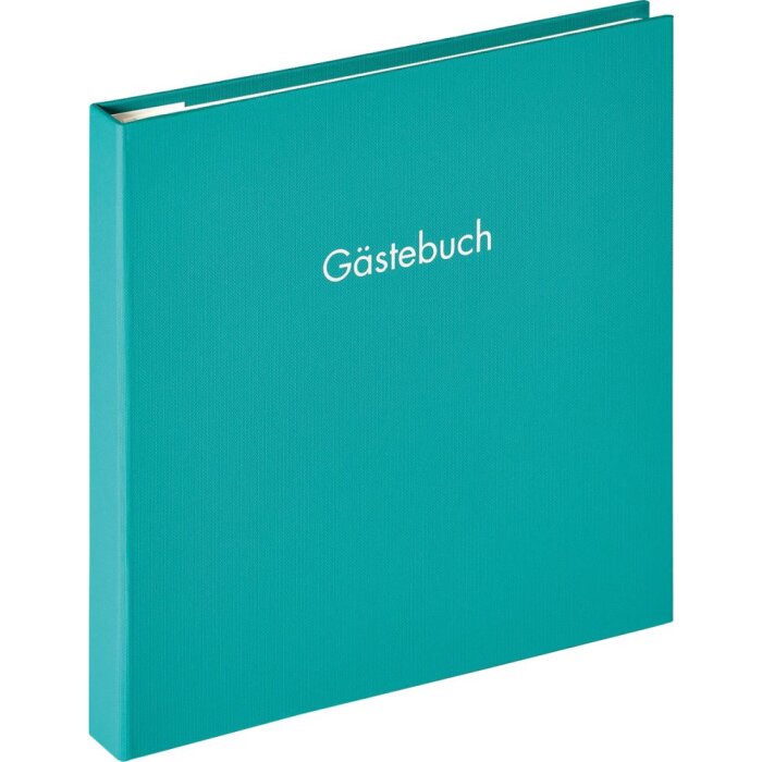 Spirálová kniha návštěv Walther Fun petrol green 26x25 cm 50 bílých stran