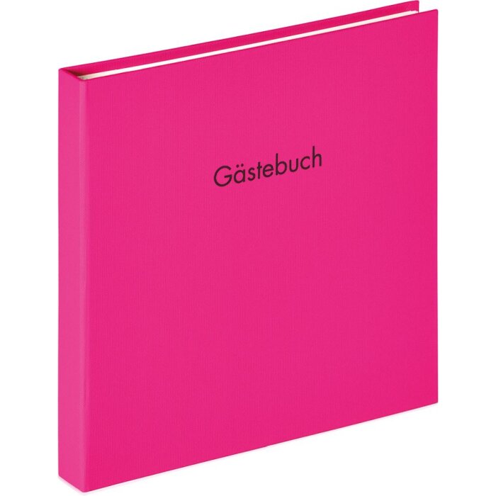 Spirálová kniha návštěv Walther Fun pink 26x25 cm 50 bílých stran