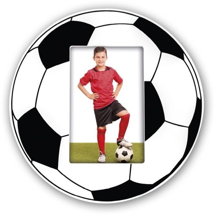 Dřevěný fotorámeček ZEP fotbal 10x15 cm na výšku