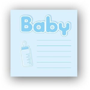 Dětské album Bebe 24x24 cm modré