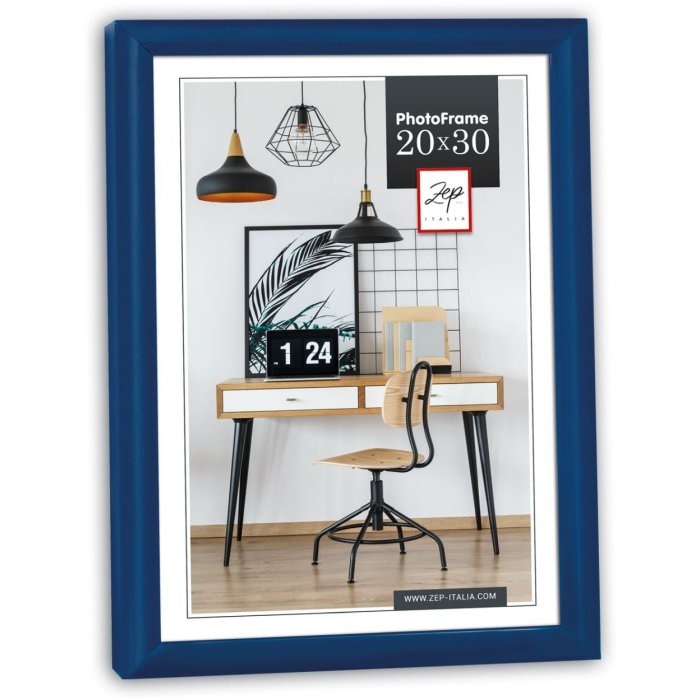 Plastový rám New Easy 21x30 cm modrý