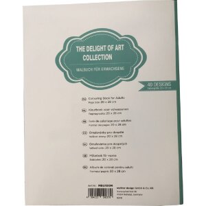 Walther Malbuch für Erwachsene 20x28 cm 40 Designs Hochwertiges Papier