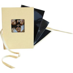 Walther Leporello Fun 12 fotografií 10x15 13x18 cm s černým obalem s mašlí