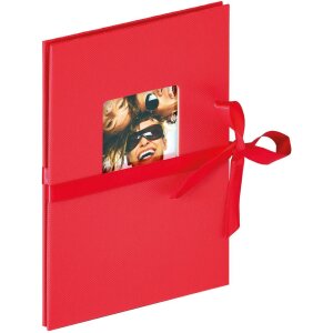 Walther Leporello Fun 12 fotografií 10x15 13x18 cm s černým obalem s mašlí