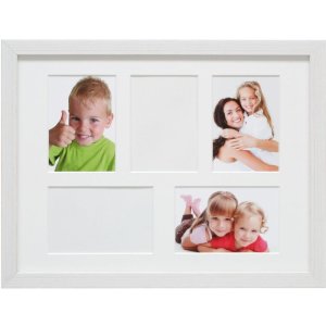 Galerijní rám S41VF1P bílý 4 až 8 fotografií 10x15 cm