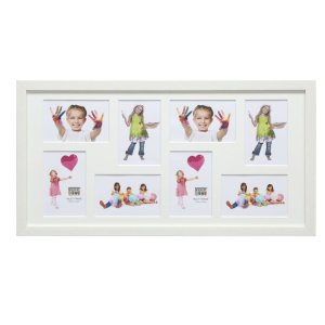 Galerijní rám S41VF1P bílý 4 až 8 fotografií 10x15 cm