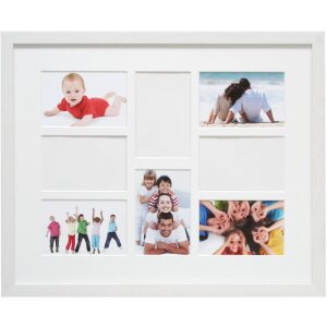 Galerijní rám S41VF1P bílý 4 až 8 fotografií 10x15 cm