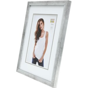 Deknudt obrazový rám stříbrné dřevo S43AD1 9x13 cm - 40x50 cm s/bez pasparty