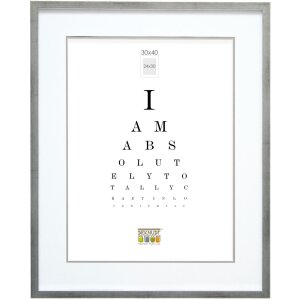 Deknudt obrazový rám stříbrné dřevo S43AD1 9x13 cm - 40x50 cm s/bez pasparty