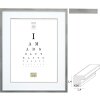 Deknudt obrazový rám stříbrné dřevo S43AD1 9x13 cm - 40x50 cm s/bez pasparty