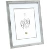 Deknudt obrazový rám stříbrné dřevo S43AD1 9x13 cm - 40x50 cm s/bez pasparty