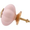 Clayre & Eef 63803 Dveřní knoflík Ø 4 cm Růžová keramika