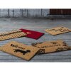 Clayre & Eef MC126 Rohožka na dveře Heart Rubber Coconut 75x45cm červená