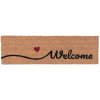 Clayre & Eef MC128 Rohožka Welcome hnědá 75x22x2 cm