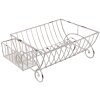 Clayre & Eef 6Y2622 Odkapávač na nádobí 42x29x17 cm Bílý kov Shabby Chic