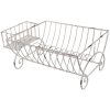 Clayre & Eef 6Y2622 Odkapávač na nádobí 42x29x17 cm Bílý kov Shabby Chic